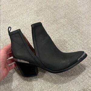 Jeffrey Campbell Black Ankle Boots